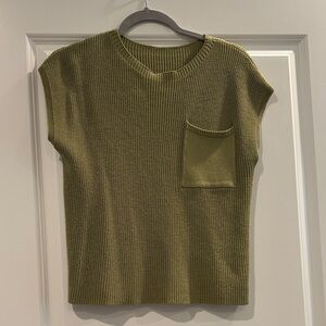 4 for $20 Sale - Olive Green Knit Sleeveless Top
